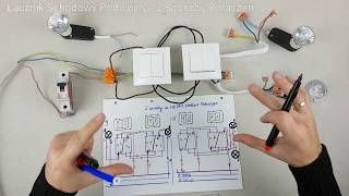Jak podłączyć łączniki schodowe podwójne  zrób to sam  DIY [upl. by Nohcim888]