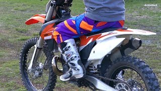 KTM SX250 2Stroke  Coldstart amp Test Ride [upl. by Landahl]