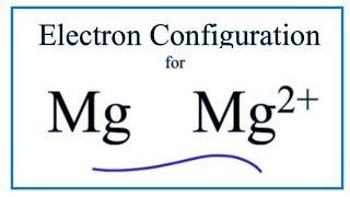 Mg 2 Electron Configuration Magnesium Ion [upl. by Nosahc]