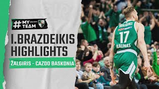 Ignas Brazdeikis highlights  Zalgiris  Baskonia  20230210 [upl. by Anaiek]