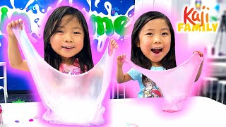 Emma and Kate DIY SLIME Challenge [upl. by Marte]