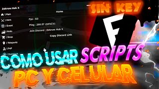 FLUXUS SIN KEY  COMO USAR SCRIPTSHACKS EN ROBLOX PC Y CELULAR 2024 [upl. by Jeffry115]