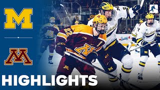 Michigan vs Minnesota  NCAA College Hockey  Highlights  February 14 2025 [upl. by Pennington696]