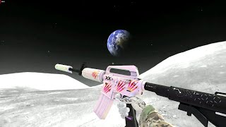 M4A1S Printstream  4x Battle Scarred Holo  Stickers Combo [upl. by Duff107]