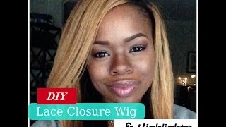 How to Make a Wig with a Lace Closure Step by Step [upl. by Sisenej]