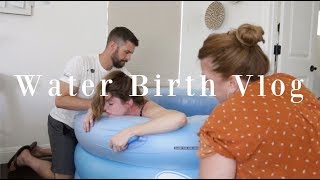 Home birth vlog All natural unmedicated home water birth of baby Judah Love [upl. by Marys]