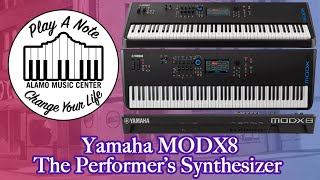 Yamaha MODX8 Performance Synthesizer  DemoTutorial [upl. by Reizarf]