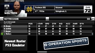 How to update to the newest Roster files for College football revamped on PC  PS3 Emulator [upl. by Ainerol]