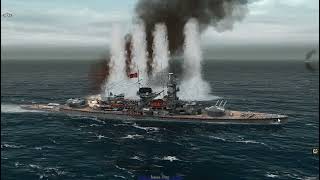 Atlantic Fleet  Lutzow vs Renown Scuttle [upl. by Acinorav627]