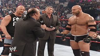 Sheriff Stone Cold Goldberg Mr McMahon amp Paul Heyman Segment [upl. by Ainitsirhc19]