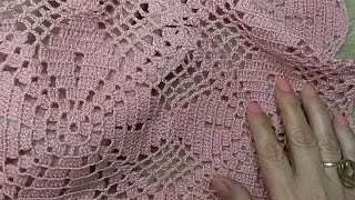 Muestra cuadrado a crochet para mantel o colcha súper fácil [upl. by Karlise]