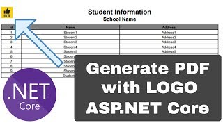 Generate PDF Report with Image in ASPNET Core Project [upl. by Nydroj]