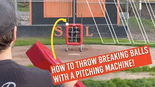 How to Throw Breaking Balls with Pitching Machine Heater Deuce [upl. by Hailahk]