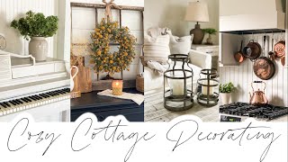 Cozy Cottage Decorate with Me  Farmhouse Decorating Ideas 2021 [upl. by Iniffit]