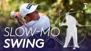 Viktor Hovlands golf swing in Slow Motion [upl. by Alcinia744]