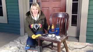 How to strip varnish and paint with a heat gun [upl. by Marjie]