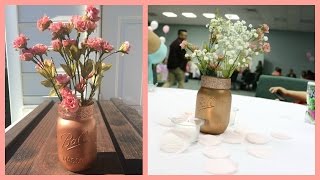 DIY  Mason Jar Centerpiece [upl. by Akina]