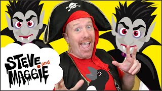 New Halloween Haunted House Spooky Party for Kids from Steve and Maggie  Wow English TV [upl. by Groves]