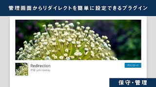 管理画面からリダイレクトを簡単に設定できるプラグイン「Redirection」 [upl. by Anail]