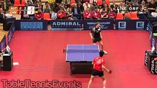 Ma Long 18 years Vs Werner Schlager  Match 3 World Champion Warmup 2007 [upl. by Eilitan]