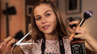 ASMR The Most Relaxing Scalp Check Haircut Makeup and Photoshoot RP Personal Attention [upl. by Ecydnak]