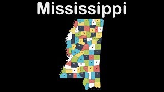 Mississippi GeographyMississippi StateMississippi Counties [upl. by Atineb]