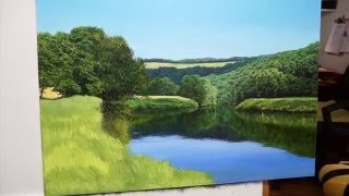 4 Painting The River Wye in Oil  Oil Painting Tutorial [upl. by Noteloc516]