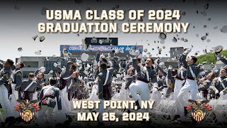 US Military Academy at West Point Class of 2024 Graduation Ceremony [upl. by Tshombe437]