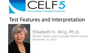 CELF5 Test Features and Interpretation [upl. by Adieren]