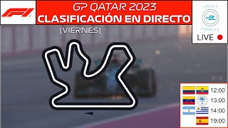 F1  DIRECTO Clasificación viernes GP Qatar 2023 relatos y live timing [upl. by Charmain]