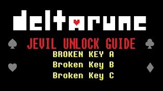 All Key Piece Locations  How to unlock Jevil  DELTARUNE [upl. by Hsetih]