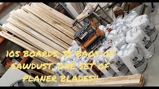 Ridgid 13 Inch Thickness Planer Additional Review [upl. by Nonohcle]