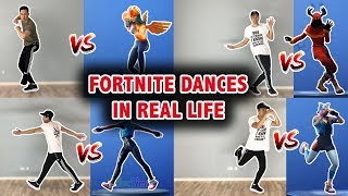 LEARN THESE FORTNITE DANCES IN REAL LIFE Scenario Clean Groove Crackdown and many more [upl. by Newel388]