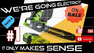 Electric Chainsaws are great  Greenworks 12 inch 40v [upl. by Hadwyn]