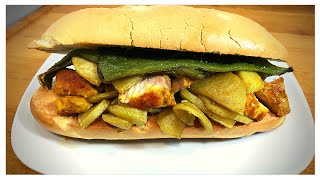 SÚPERBOCADILLO 🥪 Pinchitos Patatas y Pimiento ¡¡ESPECTACULAR 😋 [upl. by Ralaigh]