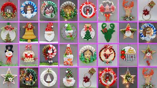 25 low cost Christmas Wreath making idea From Simple materials Part 1  DIY Christmas craft idea🎄215 [upl. by Darrej]