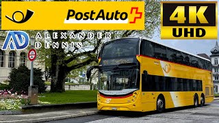 PostAuto 120 Engelburg to Heiden via St Gallen Eggersriet amp Grub Alexander Dennis Enviro500MMC [upl. by Beaver]