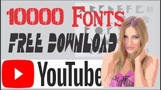 Fonts 10000 හෝදම Logo Design fonts pack Download Free [upl. by Yrahcaz]