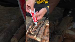 Survival Skills Styrofoam vs Gasoline💯bushcraft skills lifehacks [upl. by Idolem292]