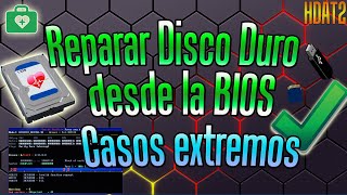 Cómo Reparar Disco Duro desde MSDOS BIOS arranque para casos extremos✅ HDAT2  HDD Regenerator [upl. by Tomasina]