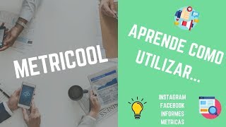 CÓMO USAR METRICOOL 📈🤔 TUTORIAL COMPLETO [upl. by Aikkin14]