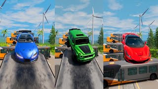 Super Heros Cars Jump In Reverse 12 😱 BeamNGDrive  The Real Granny [upl. by Mehalek]