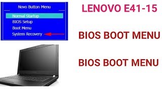 How to Boot Lenovo E4115 Boot Menu and Bios access [upl. by Einalam]