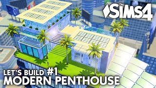 Grundriss  Die Sims 4 Haus bauen  Modern Penthouse 1 deutsch [upl. by Osnofledi]