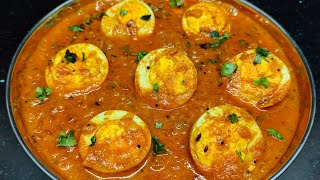 Muttai kulambu recipe in Tamil  Egg masala recipe  முட்டை குழம்பு  Sidedish recipe  Egg gravy [upl. by Kohcztiy]