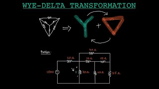 WyeDelta Transformation Example [upl. by Sollows]