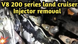 LandCruiser 200 sahara injector replacement V8 diesel [upl. by Siari242]