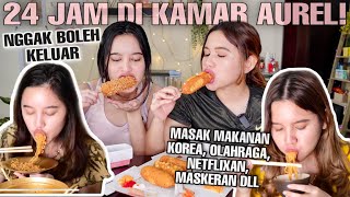 24 JAM DI KAMAR AUREL KITA MASAK amp MUKBANG DI KAMAR [upl. by Eibreh]