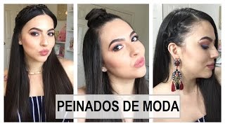 3 PEINADOS PARA CABELLO LARGO faciles y bonitos [upl. by Brittnee]