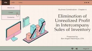 Chapter 41  Elimination of Unrealized Profit in Intercompany Sales of Inventory [upl. by Bonne]